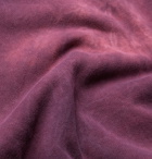 Remi Relief - Oversized Tie-Dyed Fleece-Back Cotton-Blend Jersey Sweatshirt - Purple