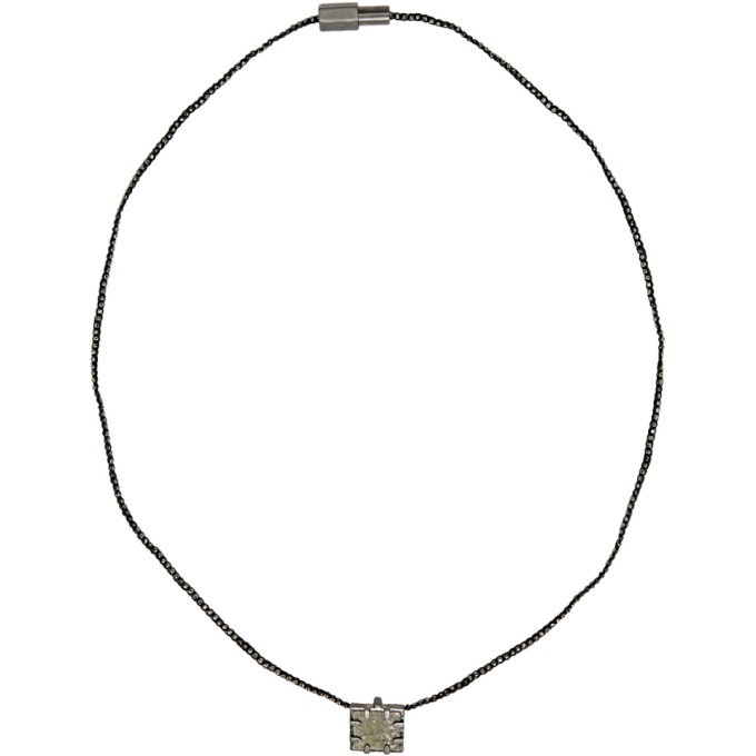 Photo: Lanvin Green and Black Mirror Necklace