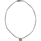 Lanvin Green and Black Mirror Necklace