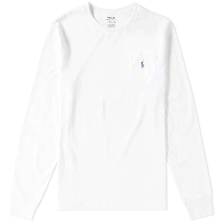 Photo: Polo Ralph Lauren Long Sleeve Pocket Tee White