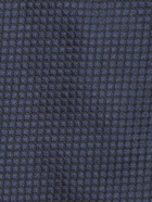 Canali Micro Check Black/blue Tie