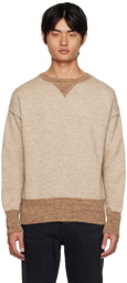 Tanaka Beige Inverted Seam Sweater
