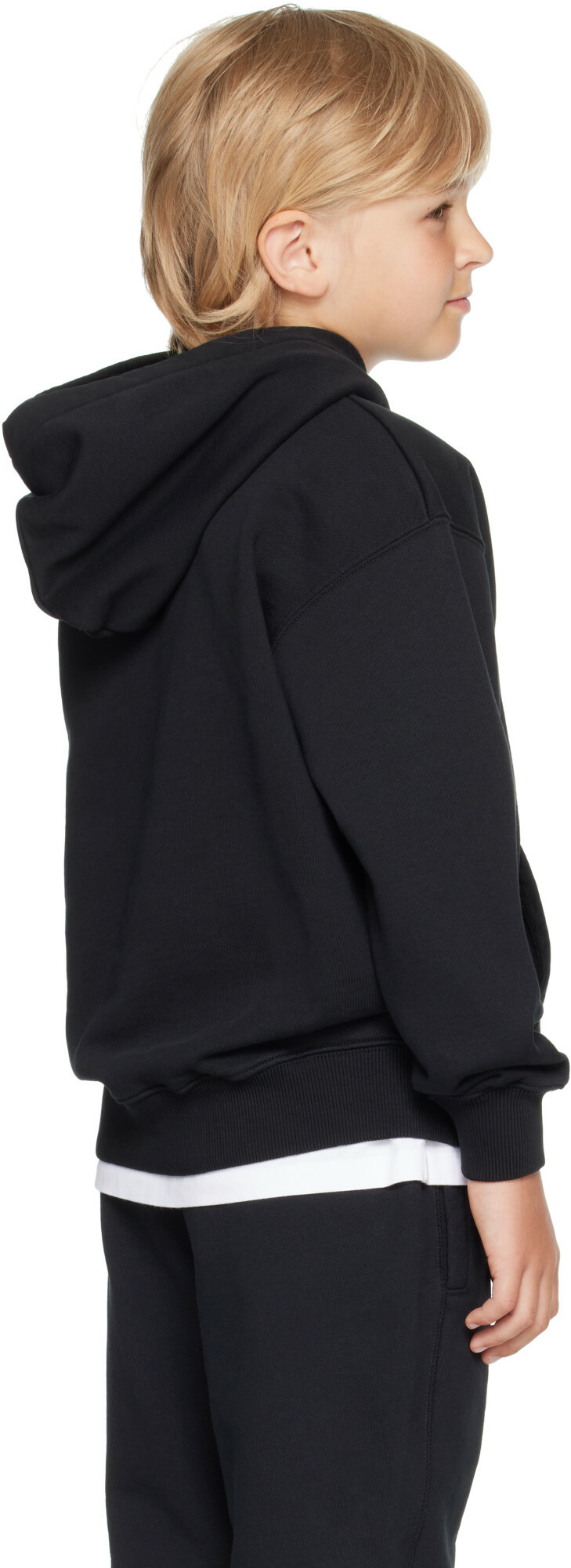 Off-White Kids Black Big Bookish Double Hoodie