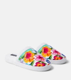 Dolce&Gabbana Casa Floral terry slippers