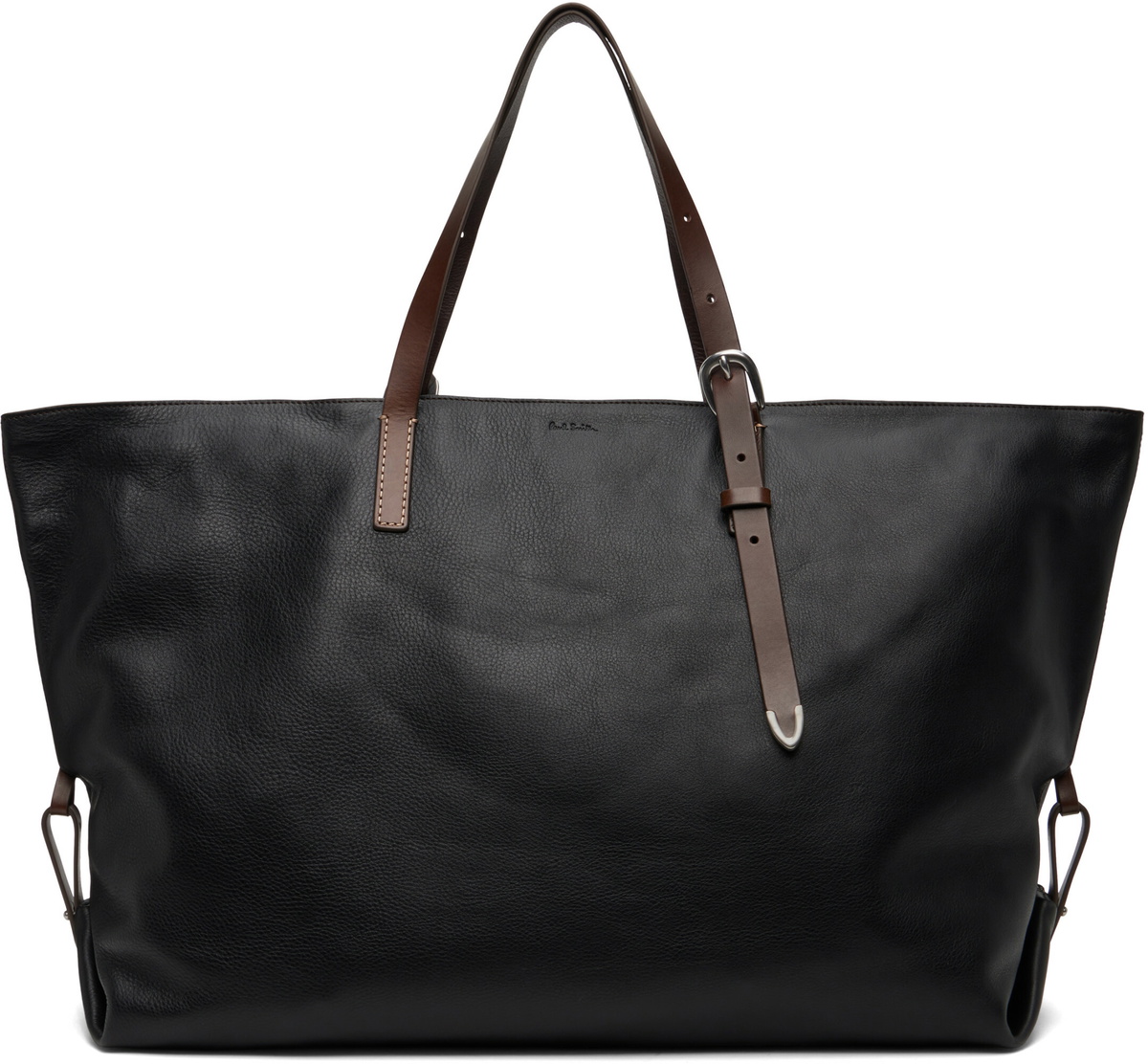 Paul Smith Black Leather Duffle Bag
