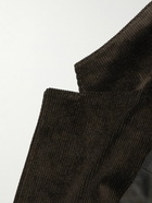 Zegna - Unstructured Cotton-Blend Corduroy Blazer - Brown