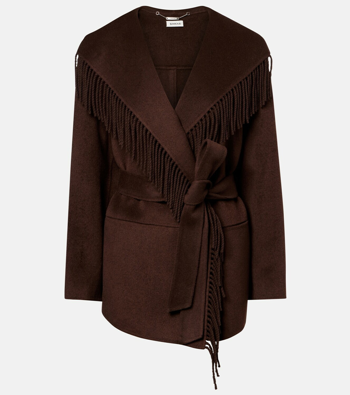 Simkhai Rowen fringed wool-blend jacket