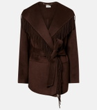 Simkhai Rowen fringed wool-blend jacket
