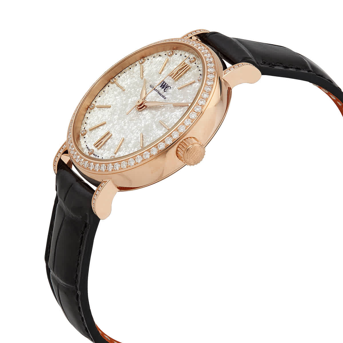 IWC Portofino Automatic 18kt Rose Gold Diamond Ladies Watch IW357406