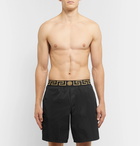 Versace - Long-Length Wide-Leg Swim Shorts - Men - Black