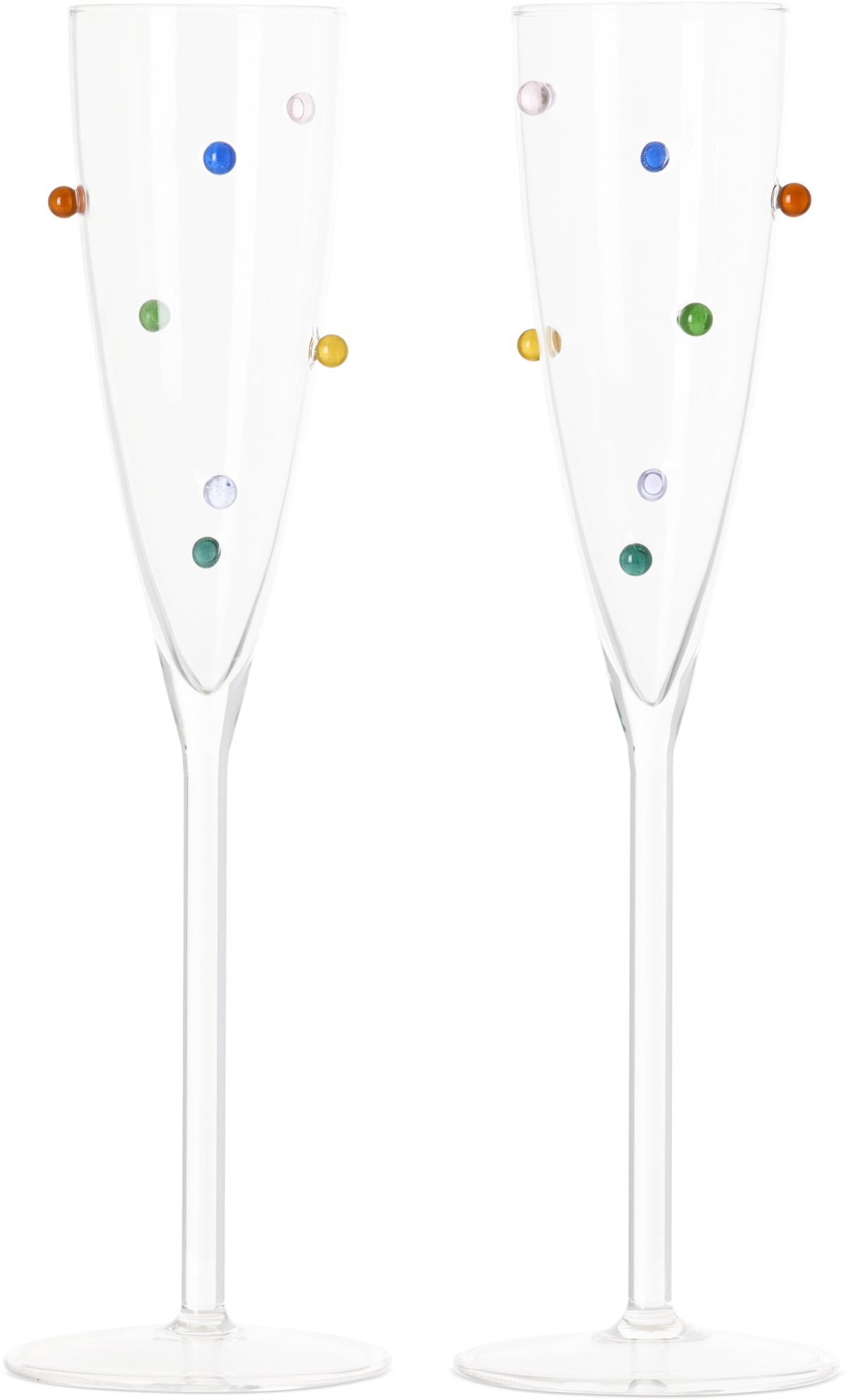 Maison Balzac Multicolor Pomponette Flutes Set