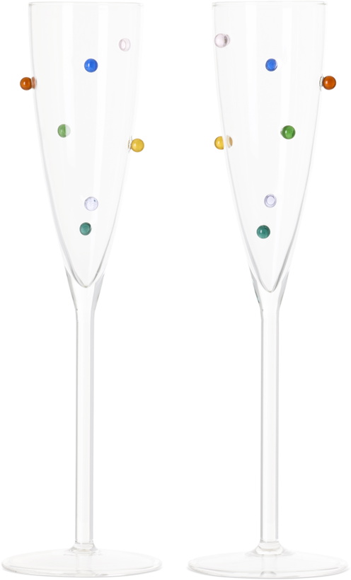 Photo: Maison Balzac Multicolor Pomponette Flutes Set