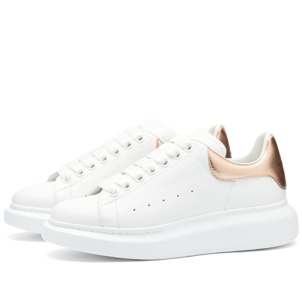 Alexander mcqueen white discount and rose gold