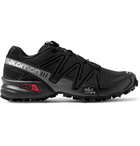 Salomon - Speedcross 3 ADV Ripstop, Mesh and Rubber Running Sneakers - Black