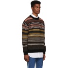 Junya Watanabe Brown Horizontal Stripes Sweater