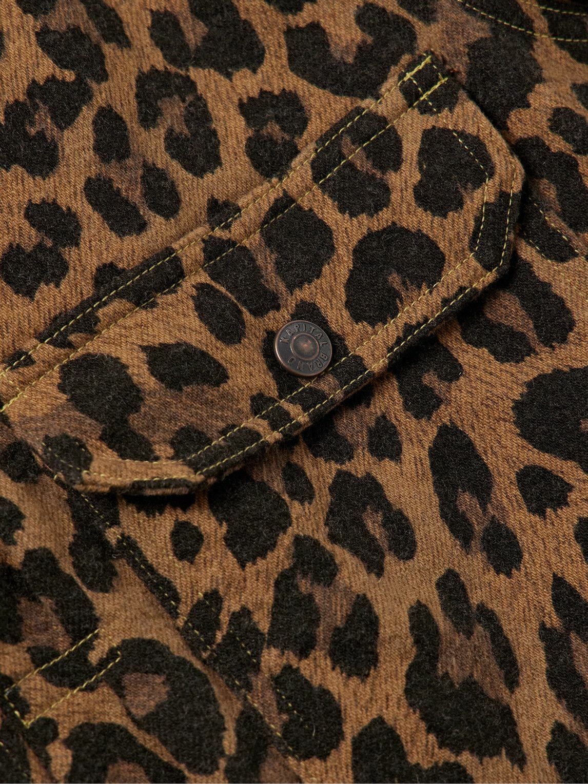 KAPITAL ヒョウ柄 ジャケット KAPITAL - Leopard-Print Brushed Cotton-Blend Twill Jacket