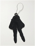 Our Legacy - Embroidered Leather and Silver-Tone Key Fob