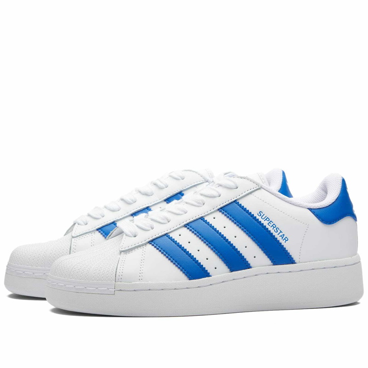 Photo: Adidas Superstar XLG Sneakers in White/Blue