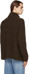 Tanaka Brown Teddy Open Cardigan