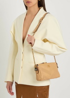 Valentino Garavani Vlogo Panelled Leather Shoulder bag - Gold - One Size