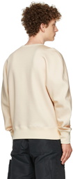 Alexander McQueen Beige Jersey Graffiti Badge Sweatshirt