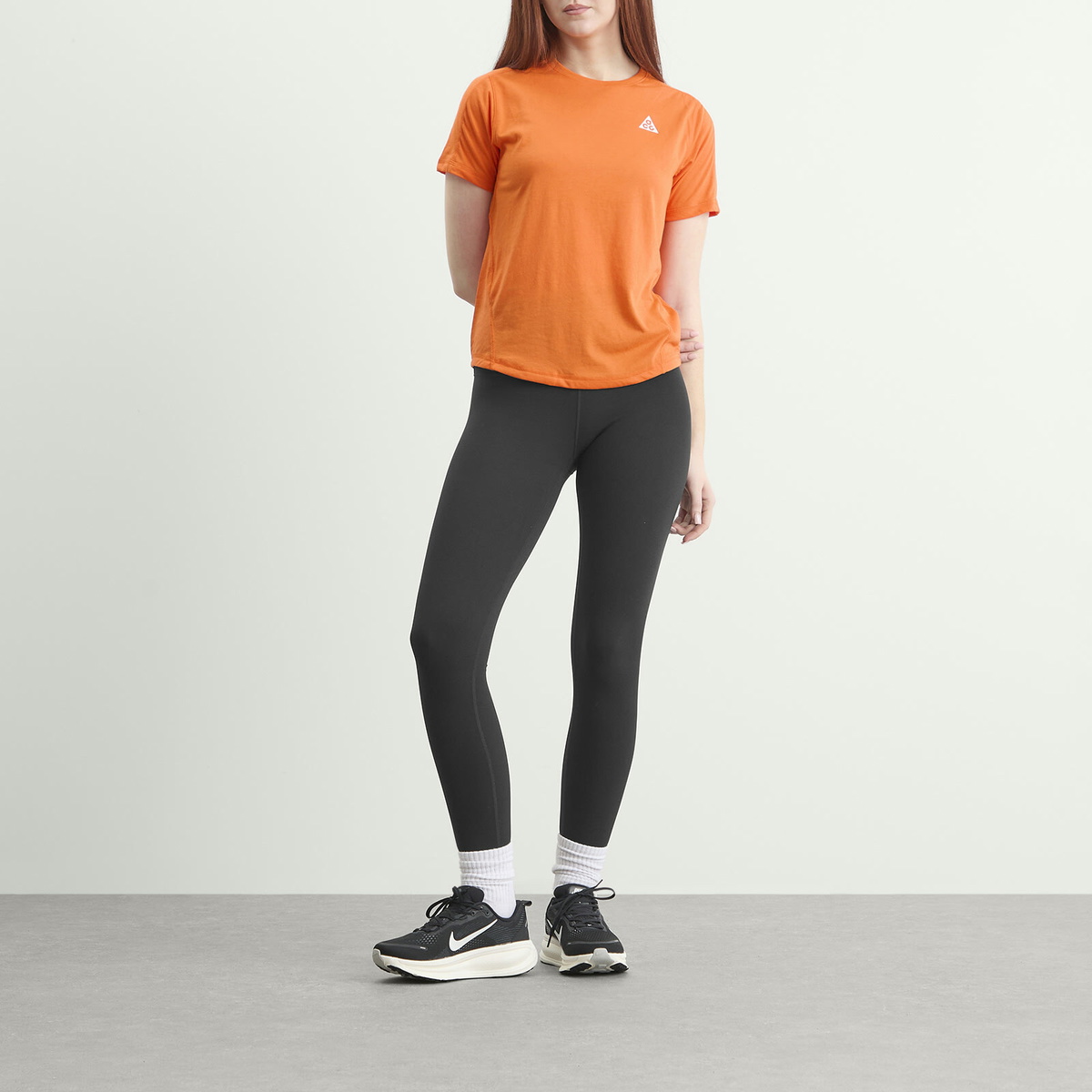 Nike Women's ACG Trail Short Sleeve T-Shirt in Safety Orange