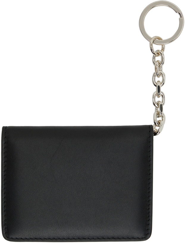 Photo: Maison Margiela Black Keyring Bifold Card Holder