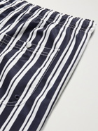 NN07 - Jules Mid-Length Striped Swim Shorts - Blue