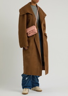 JW Anderson Belted Wool Wrap Coat Brown