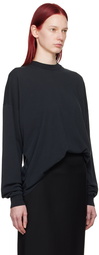 The Row Black Dolino Long Sleeve T-Shirt