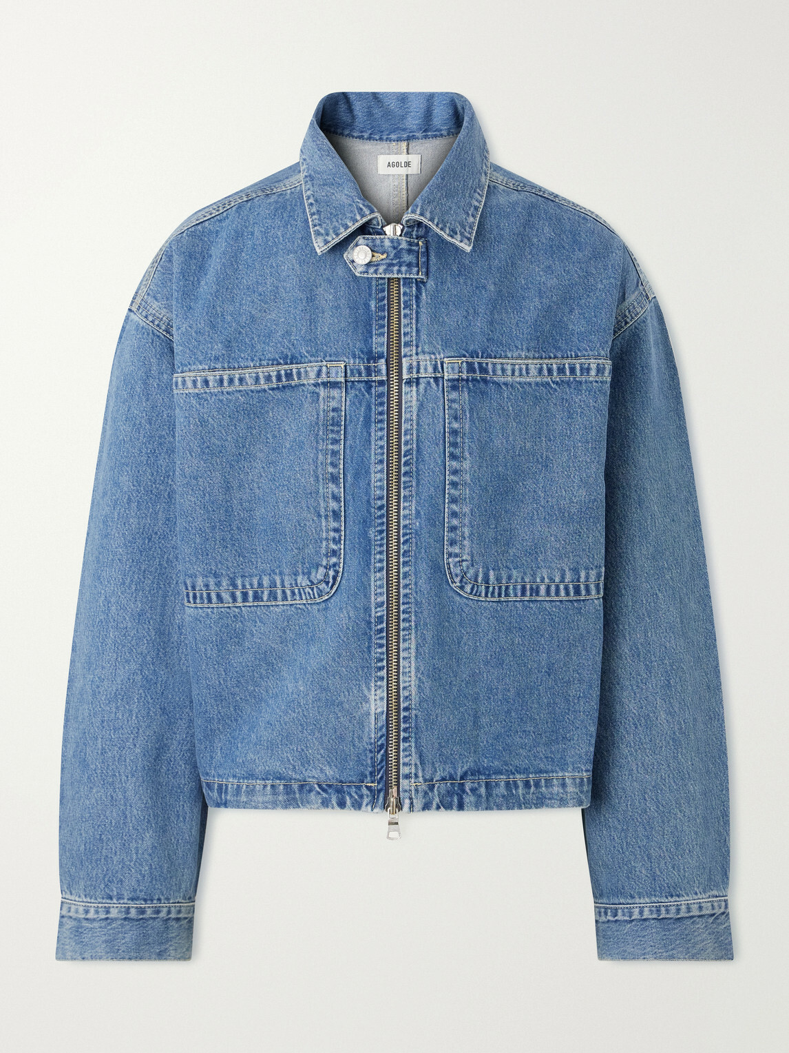 AGOLDE - Croydon Panelled Denim Jacket - Blue