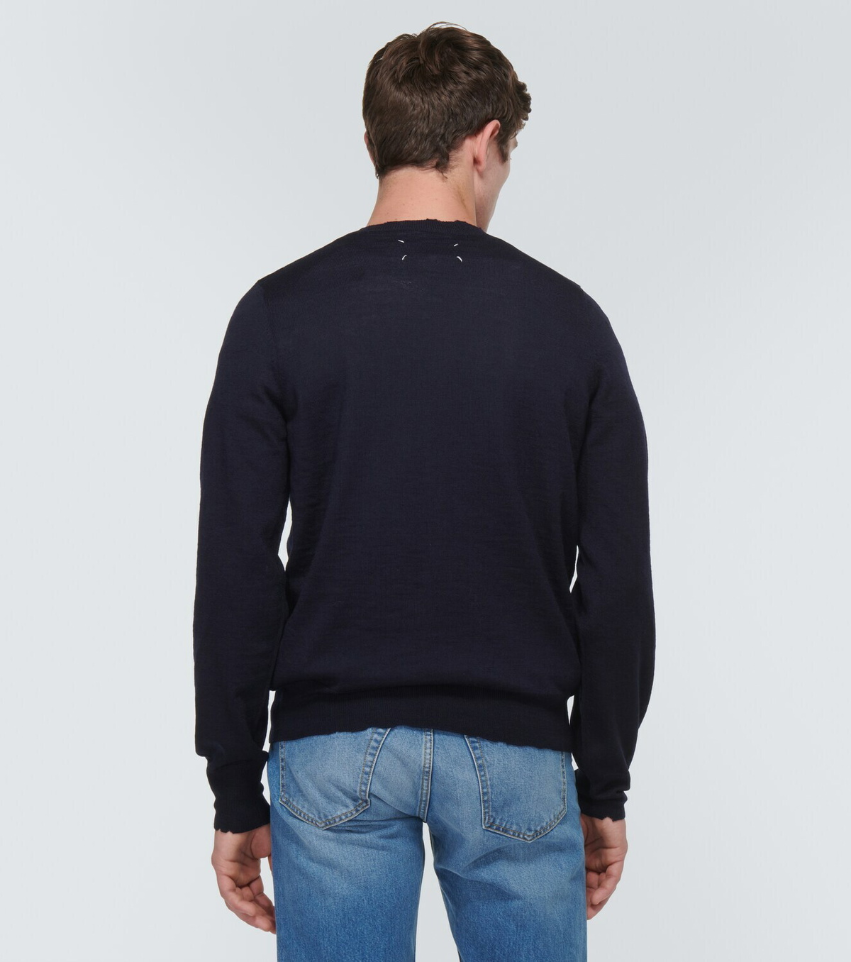 Maison Margiela Embroidered wool cardigan