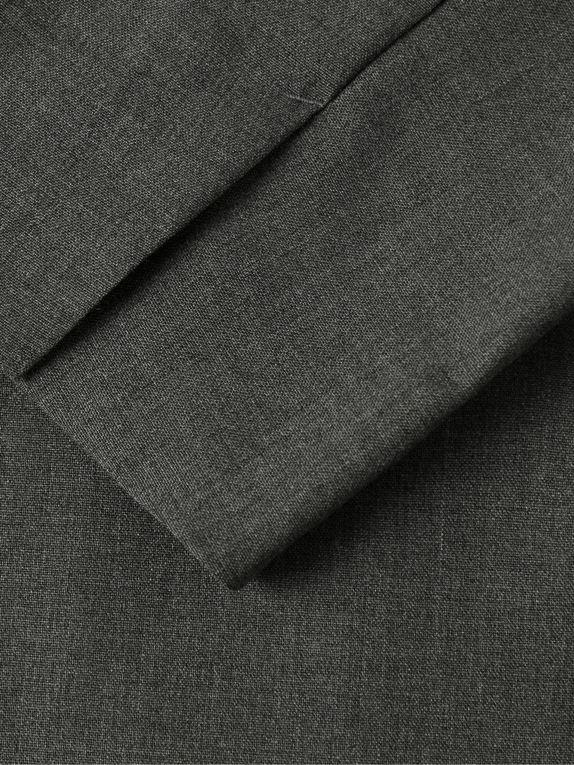 ATON - Unstructured Wool Blazer - Gray