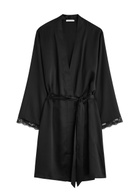 Simone PÉRÈLE Love Me Silk-satin Robe Black