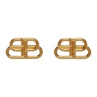 Balenciaga Gold Small BB Stud Earrings