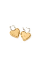 Givenchy Heart Lock Drop Earrings - Gold - One Size