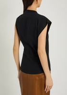 Isabel Marant Nayda Twisted Cotton T-shirt Black