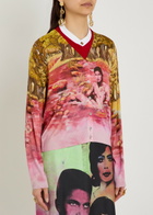 Versace Printed Silk Cardigan Multicoloured