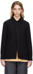 ZEGNA Black Button Jacket