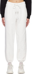 Moncler White Drawstring Lounge Pants