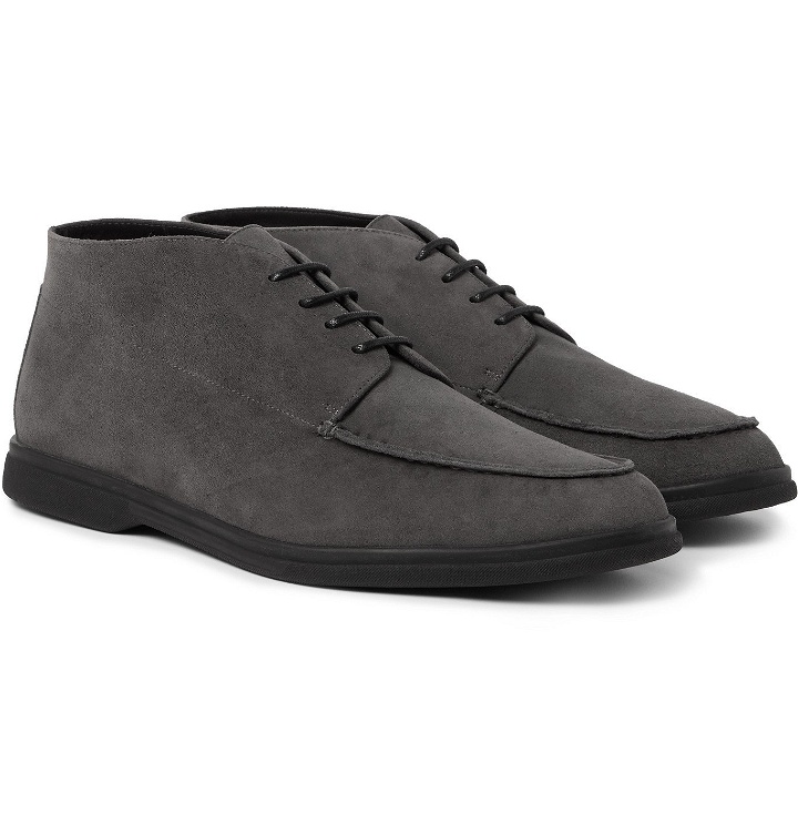 Photo: Canali - Suede Desert Boots - Gray