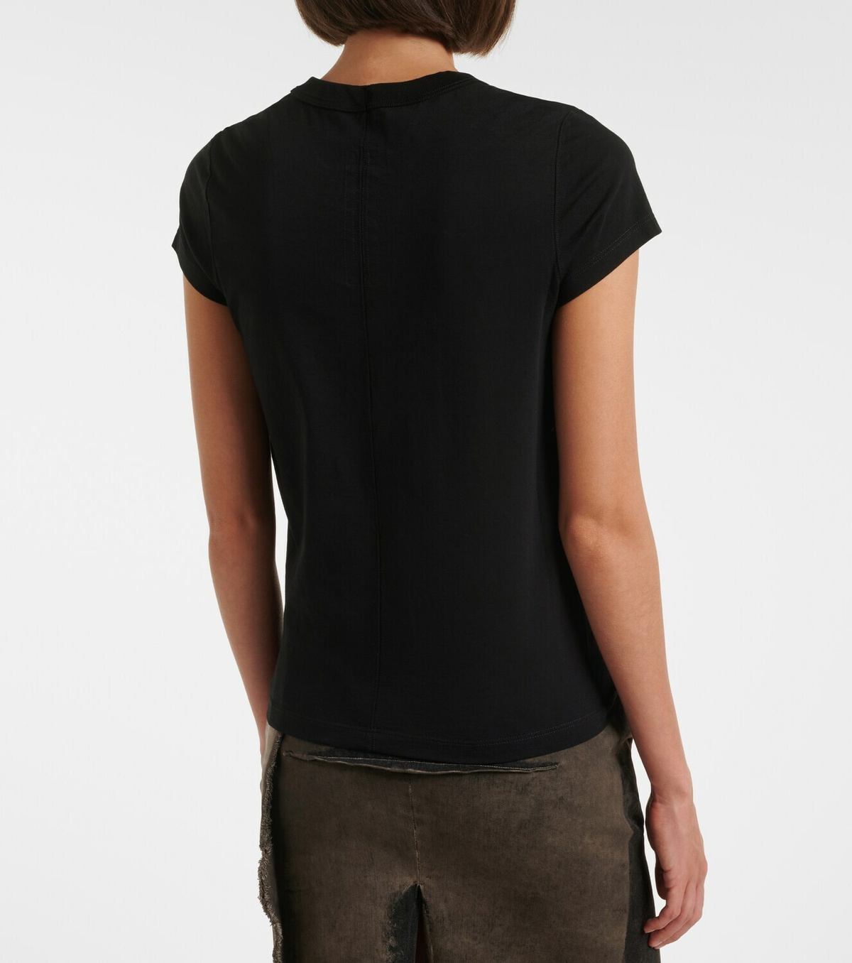 Rick Owens Cropped Level cotton jersey T-shirt