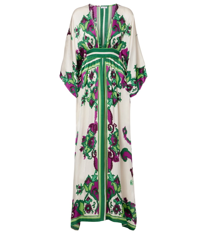 Photo: Poupette St Barth Sol floral satin kaftan