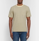 FRAME - Striped Cotton-Jersey T-Shirt - Men - Yellow