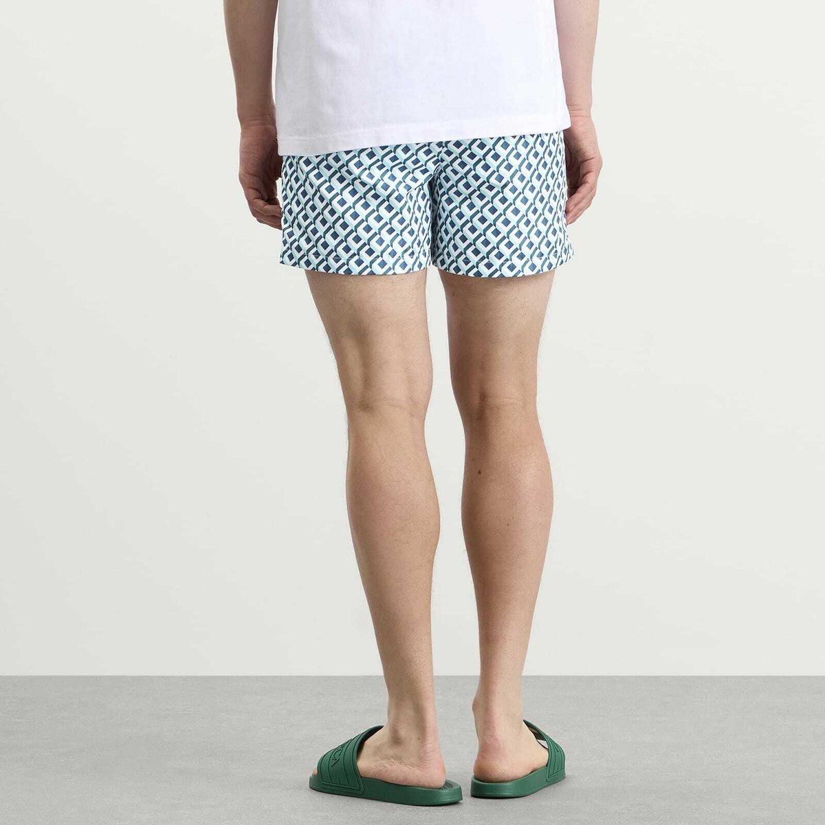Casablanca Men's Printed Swim Shorts in Green