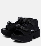 Cecilie Bahnsen May floral matelassé sandals