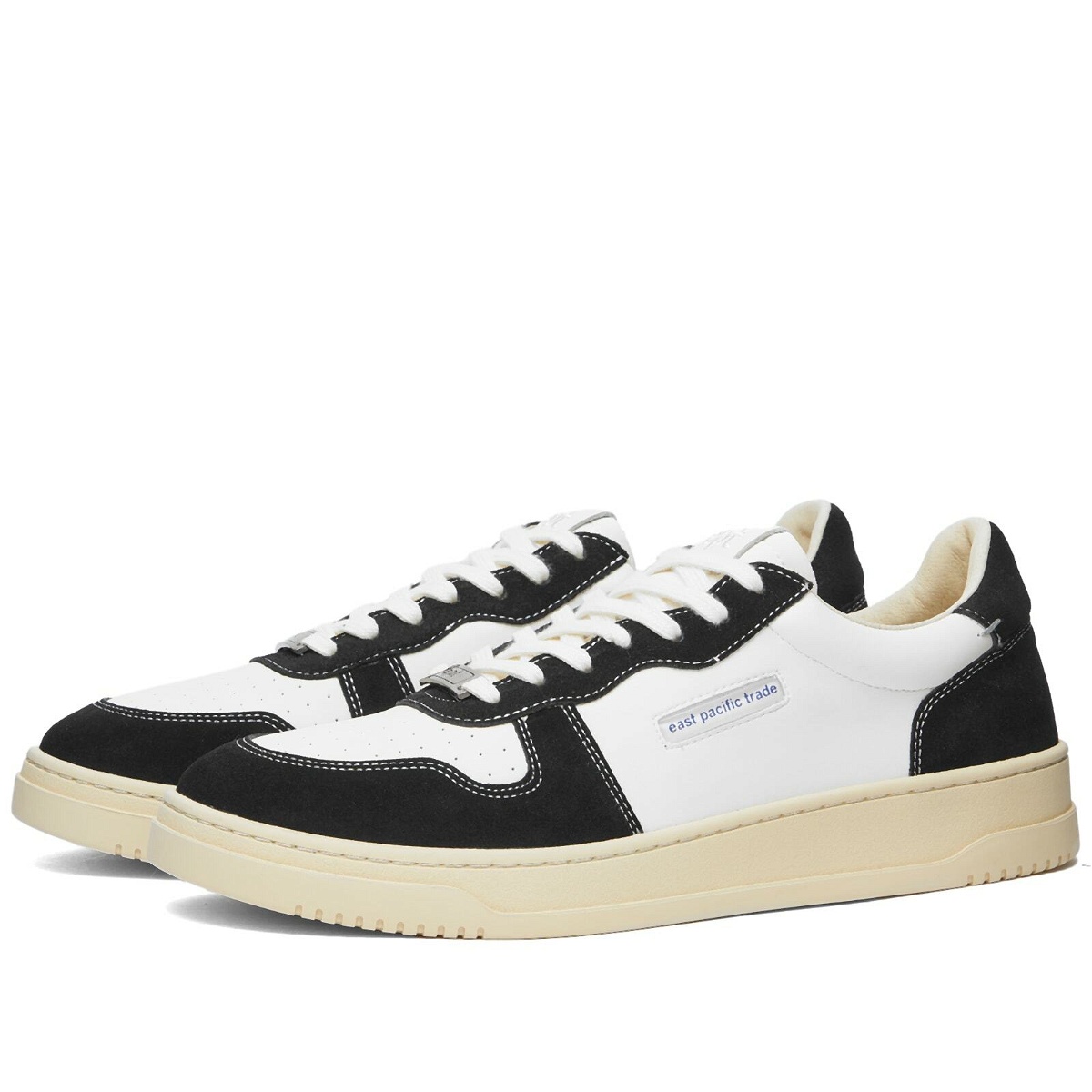 Photo: East Pacific Trade Men's Dive Court Sneakers in Off White/Black