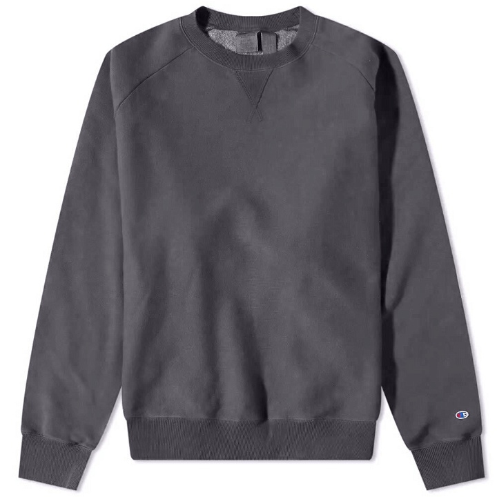 Photo: Champion Reverse Weave Men's Distressed Sweat in Magnet