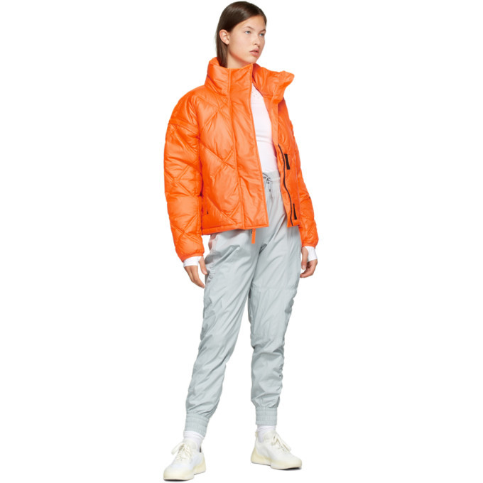 adidas by Stella McCartney Orange Padded Short Jacket adidas by