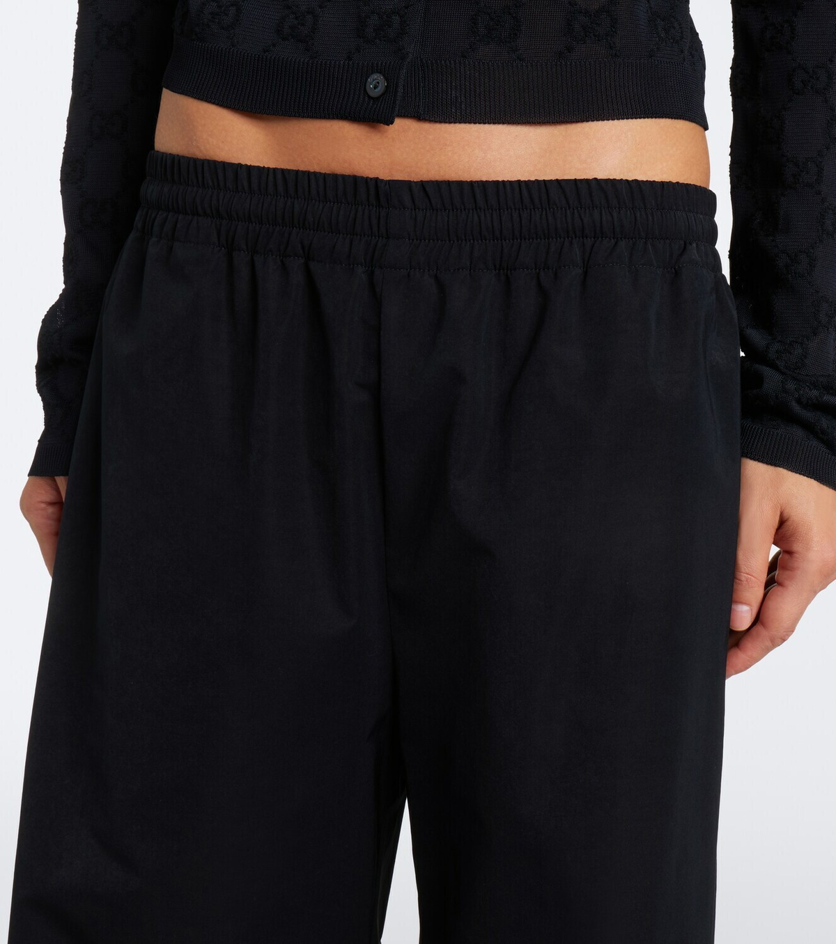 Gucci Technical twill wide-leg pants